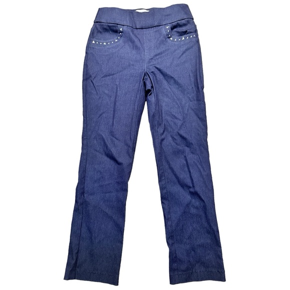 Marie Claire blue women's pants Size 7 - Picture 1 of 7